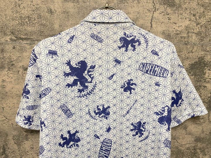 KA196 カペルミュール KAPELMUUR 半袖 サイクルジャージ 襟付き 白 紺 M