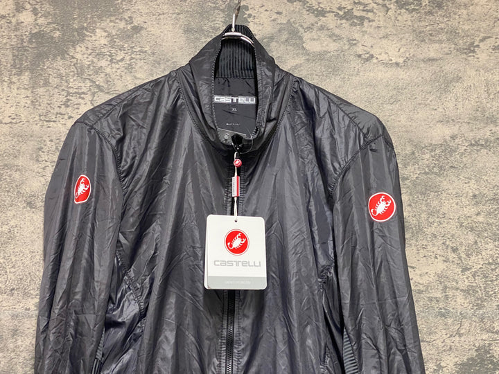 KP316 カステリ CASTELLI 長袖 ウィンドブレーカー グレー XL