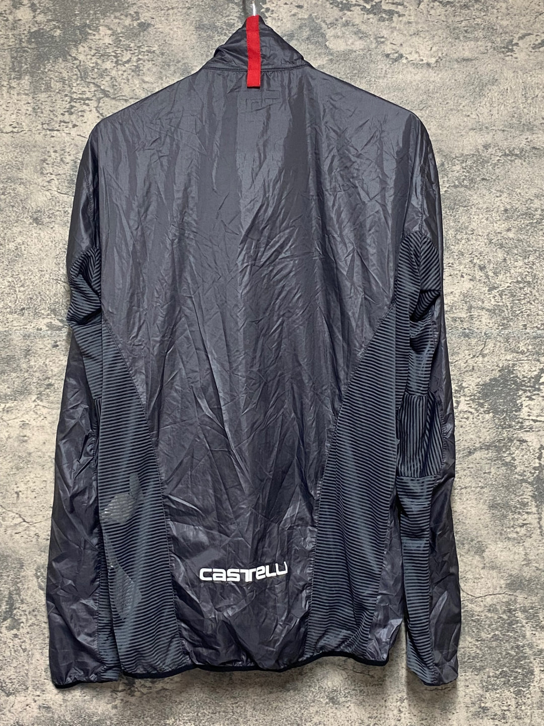 KP316 カステリ CASTELLI 長袖 ウィンドブレーカー グレー XL
