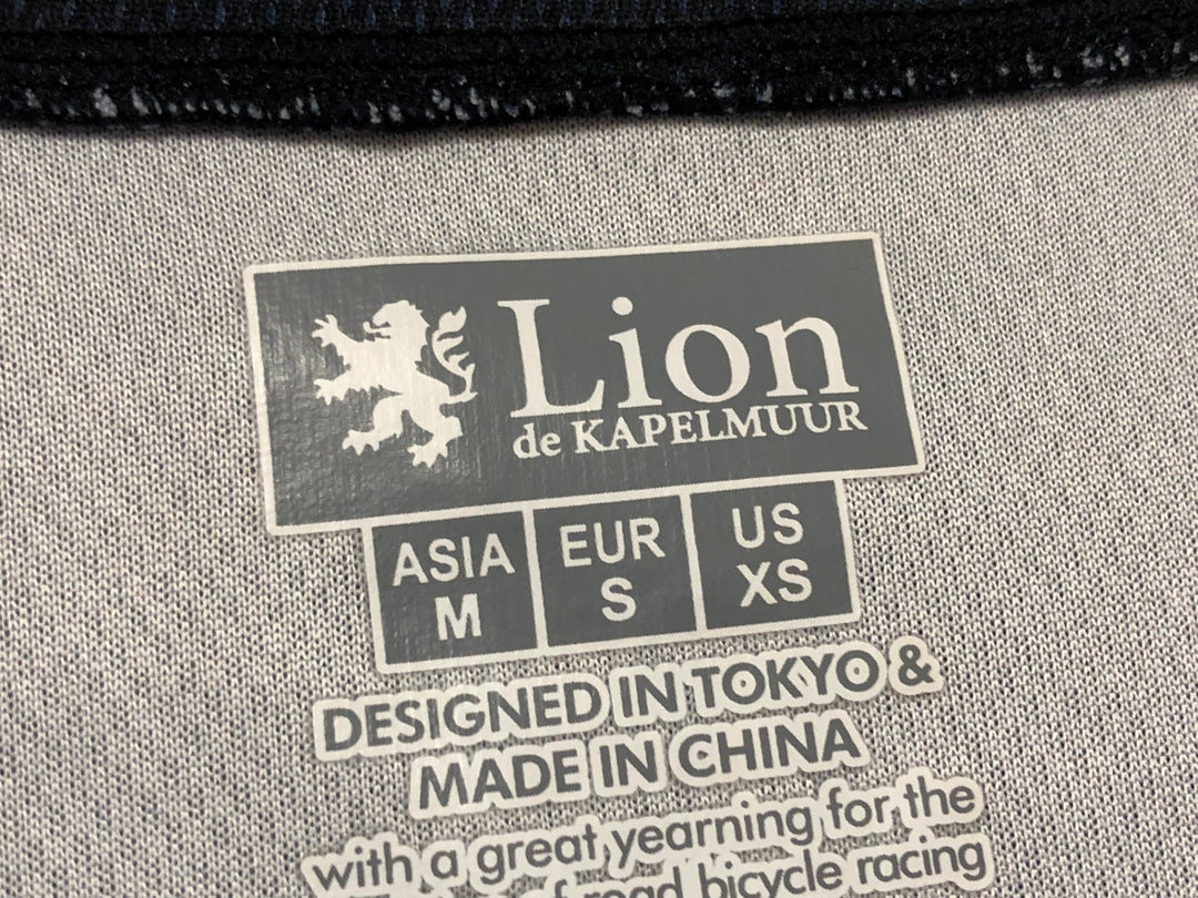 KD293 リオンドカペルミュール Lion de KAPELMUUR 長袖 サイクルジャージ 黒 M