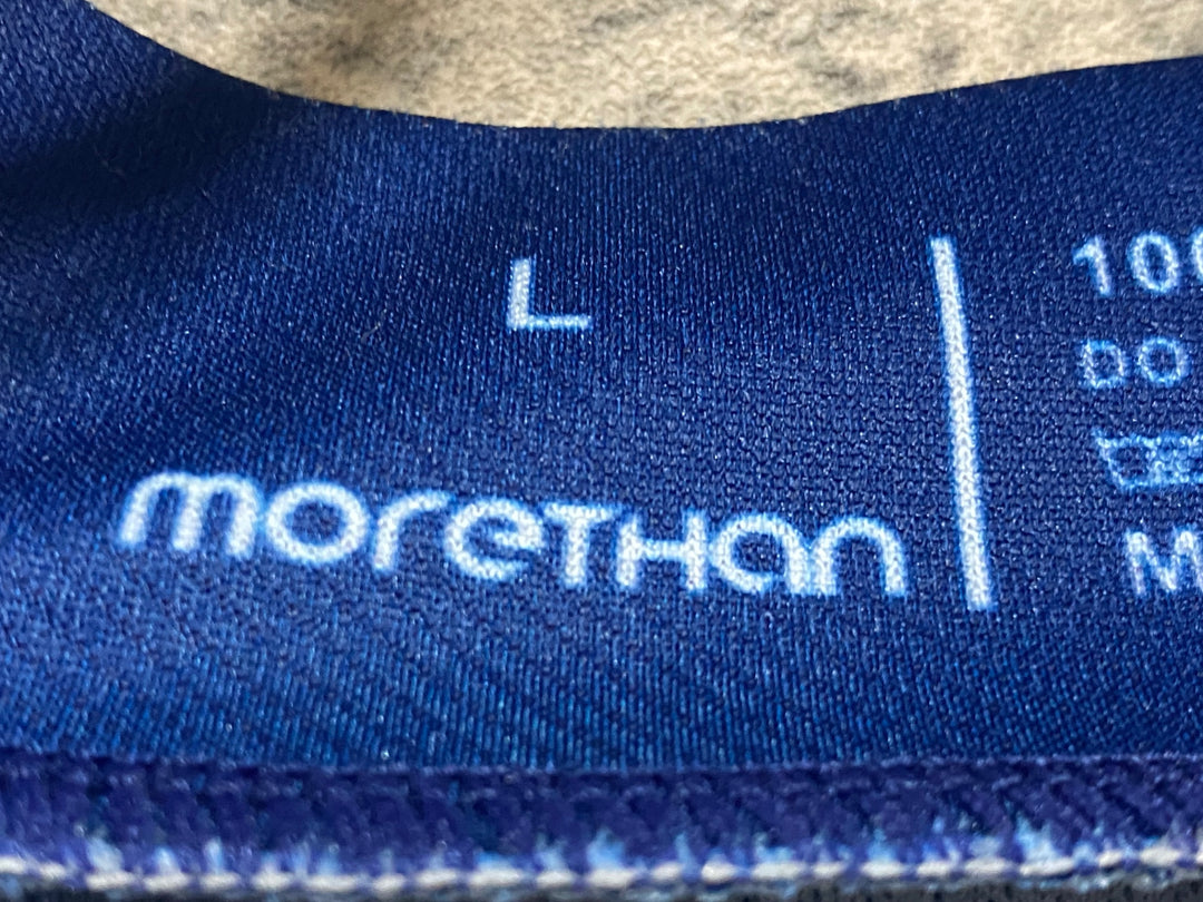 JR142 モーゼン Morethan 長袖 サイクルジャージ ネイビー L