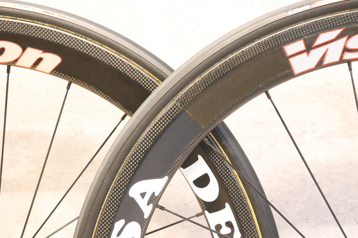 ヴィジョン VISION メトロン METRON デローザ DE ROSA TU カーボン チューブラー ホイールセット カンパニョーロ11/12S 【さいたま浦和店】