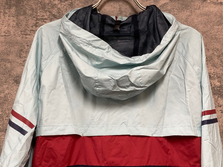 KK448 ルコックスポルティフ le coq sportif 長袖 ウィンドブレーカー 水色 紺 O