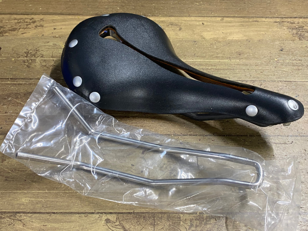 KN665 セラアナトミカ SELLE ANATOMICA H2 レザー サドル 黒 カーボンレール Stainless Steel Tubeレール付属
