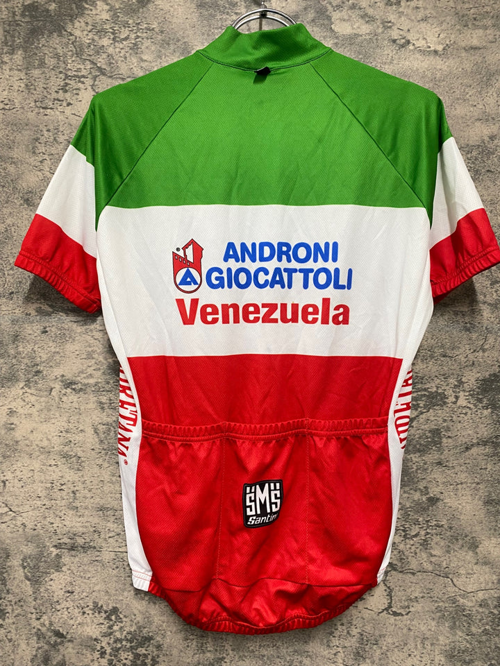 KJ967 サンティーニ SANTINI 半袖 サイクルジャージ イタリアカラー M