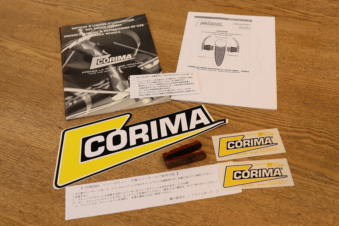 コリマ CORIMA 3SPOKE カーボン リアホイール チューブラー シマノ 11S/12S ナローリム 20mm 【芦屋店】