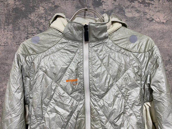 JN365 アタッカー ATTAQUER All Day Anatomic Insulator Jacket - Eggshell 長袖 サイクルジャケット グレー M