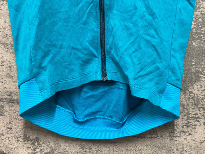 JV233 ラファ Rapha FLYWEIGHT JERSEY LINES 半袖 サイクルジャージ ターコイズ S