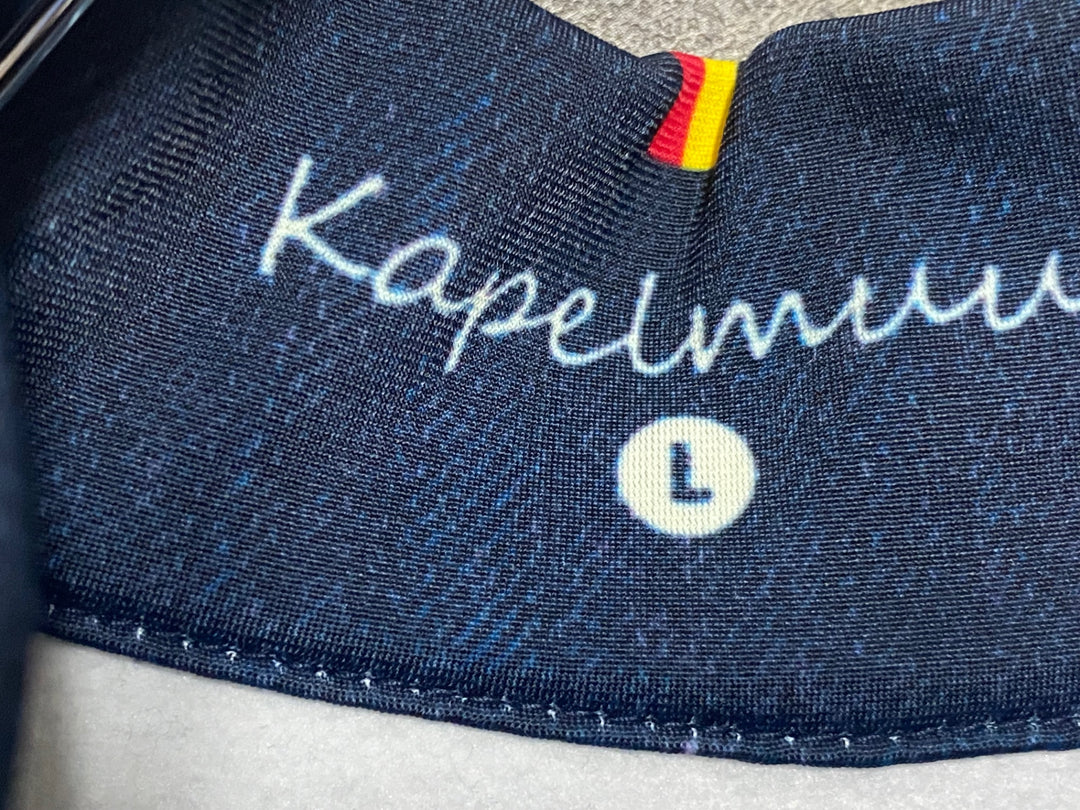 KP909 カペルミュール KAPELMUUR 長袖 サイクルジャージ 紺 黒 L 裏起毛