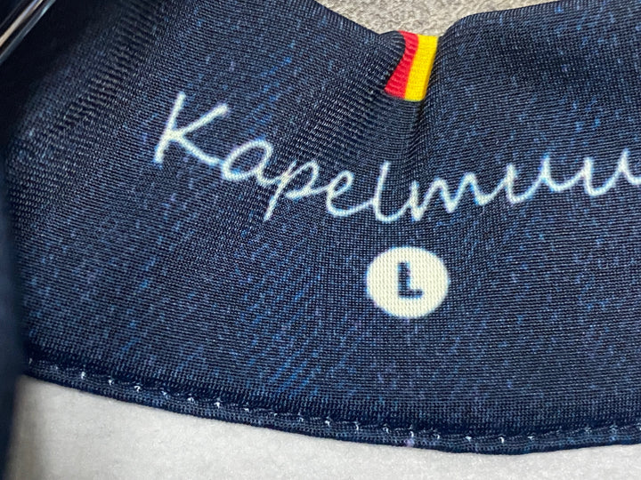 KP909 カペルミュール KAPELMUUR 長袖 サイクルジャージ 紺 黒 L 裏起毛