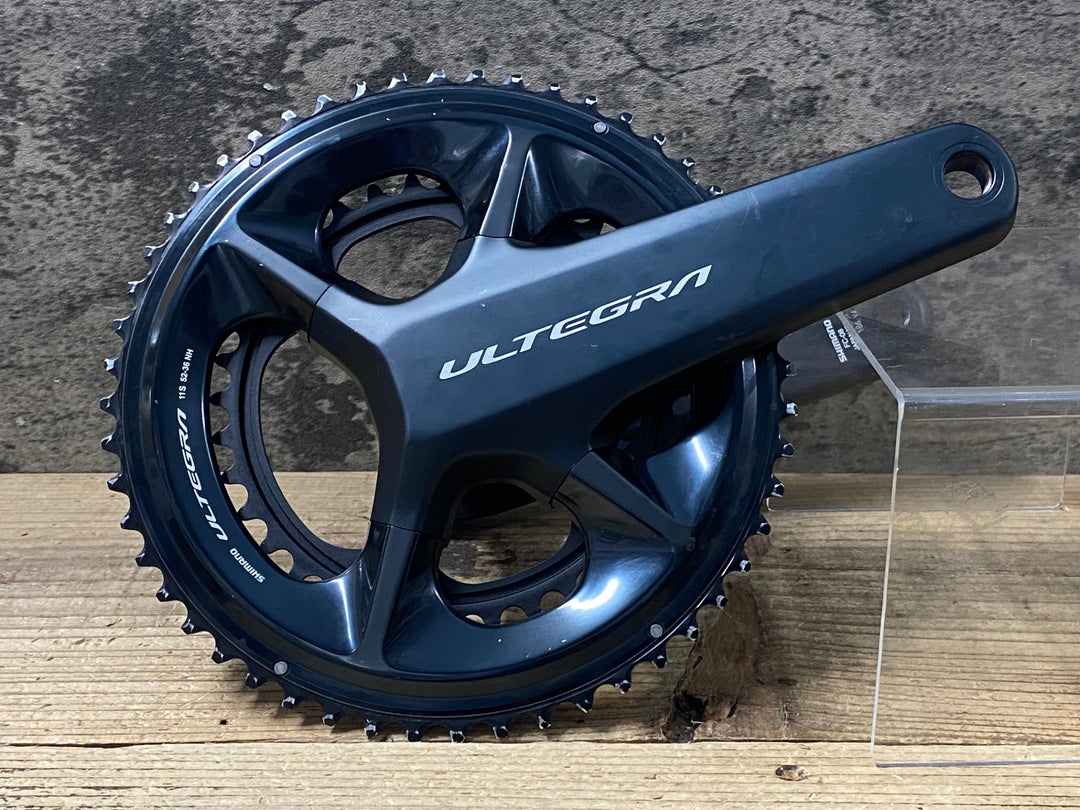 JU387 シマノ SHIMANO FC-08 クランクセット 52/36T 165mm 2x11s 4iiii PRECISION 3+ POWER METER 動作確認済み
