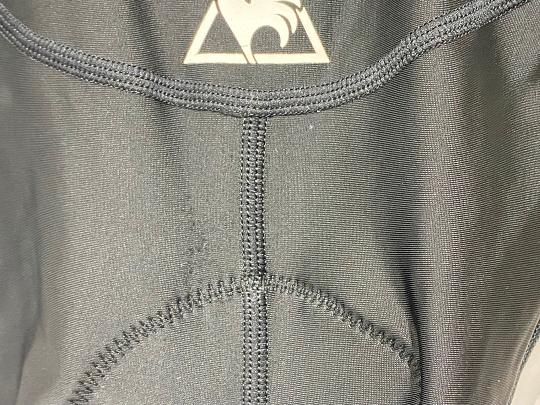 JP517 ルコックスポルティフ le coq sportif ビブショーツ L 白黒 ※スレ