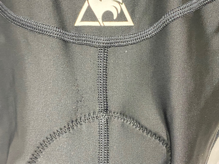 JP517 ルコックスポルティフ le coq sportif ビブショーツ L 白黒 ※スレ