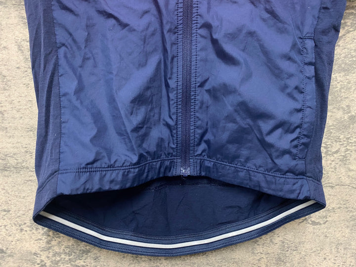 JH915 ラファ Rapha SHORT SLEEVE WINDBLOCK BREVET JERSEY 紺 XS
