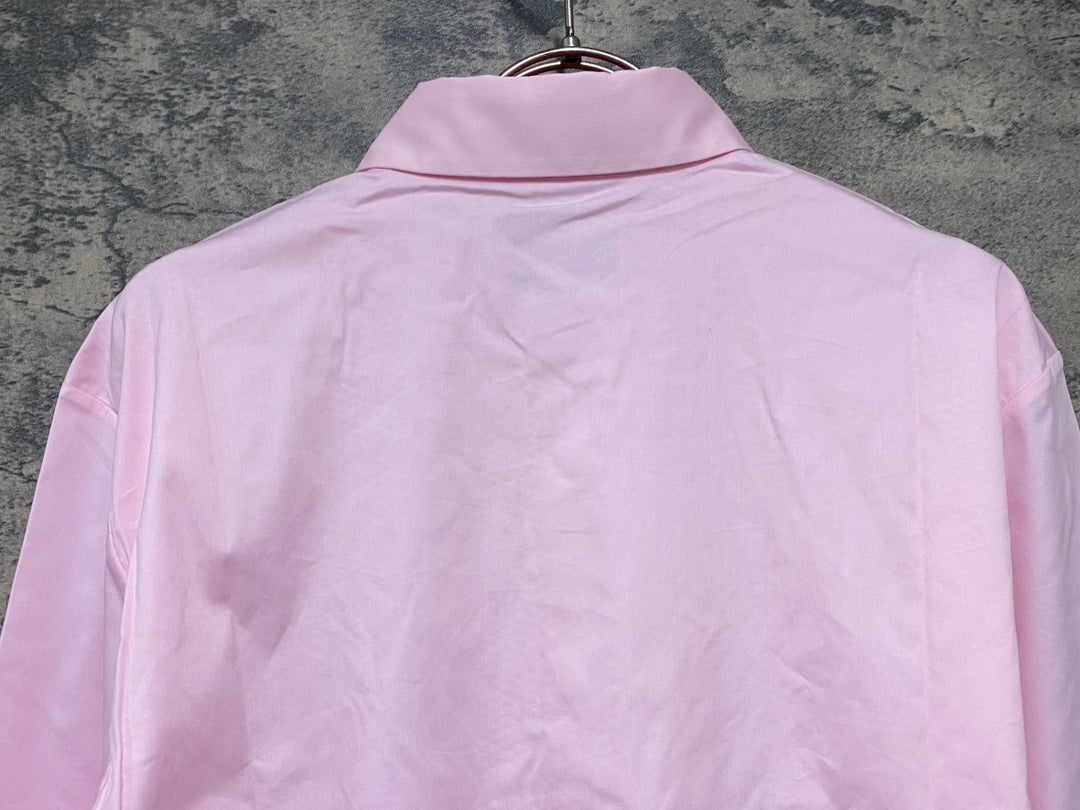 KD499 ラファ Rapha POPLIN SHIRT 長袖 シャツ ピンク M ※シミ