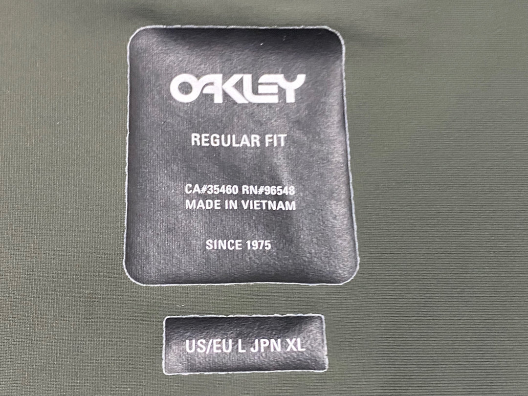 KI785 オークリー OAKLEY 長袖 サイクルジャージ 緑 REGULAR FIT XL