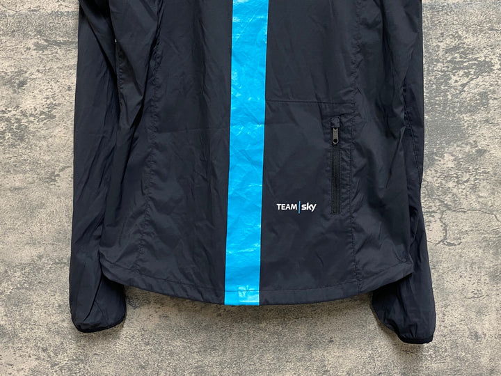 JN158 ラファ Rapha MEN’S SPRAY JACKET 長袖 ウィンドブレーカー 黒 M TEAM Sky