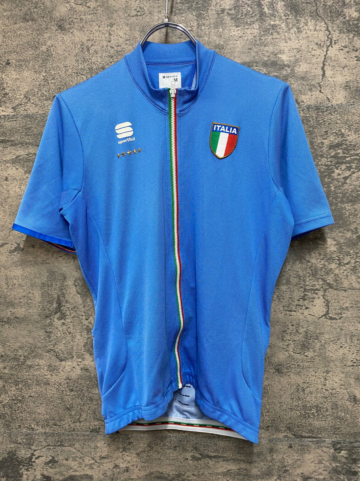 JI943 スポーツフル sportful 半袖 サイクルジャージ 水 M