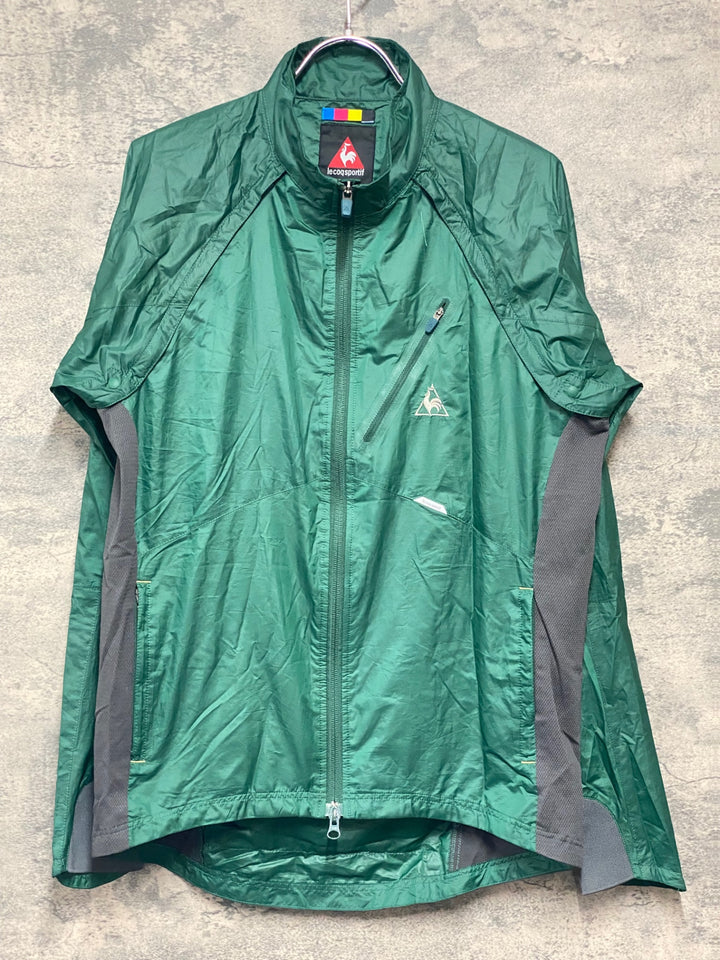 KH250 ルコックスポルティフ le coq sportif 長袖 ウィンドブレーカー 緑 M