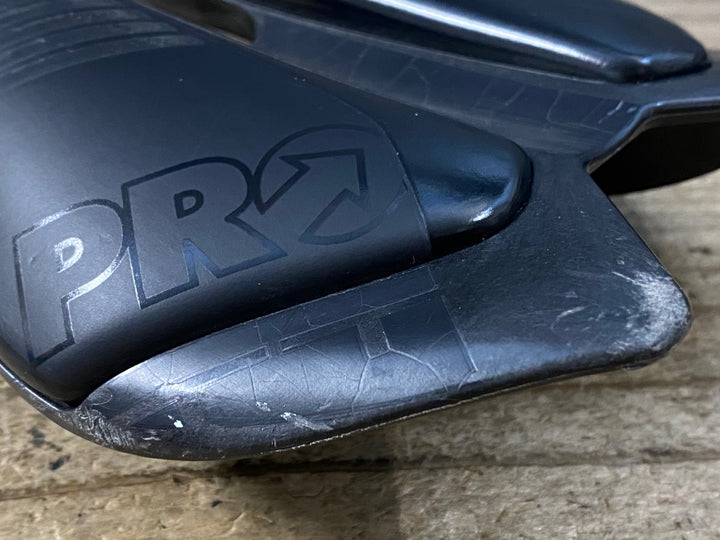 KK718 シマノ SHIMANO PRO AEROFUEL サドル 黒 142mm シワ スレ ※傷アリ