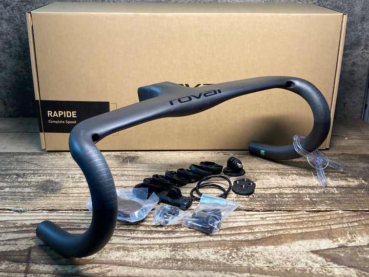 JM372 ロヴァール ROVAL RAPIDE RD COCKPIT 一体型 カーボン ドロップハンドル Φ31.8 380/75MM