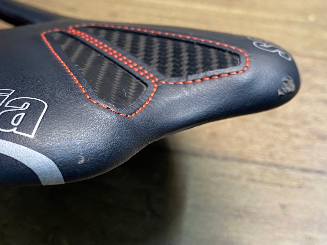 JG842 セライタリア Selle Italia SLR KIT CARBONIO FLOW サドル カーボンレール 黒