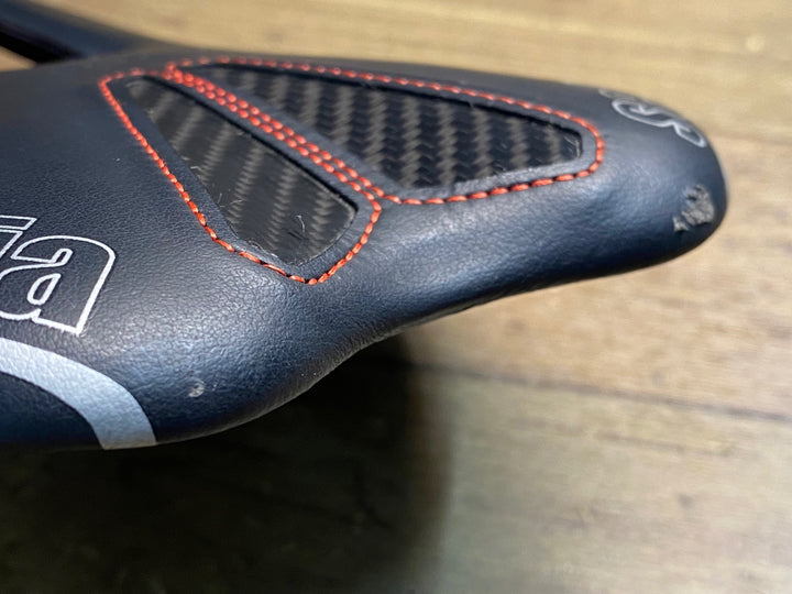 JG842 セライタリア Selle Italia SLR KIT CARBONIO FLOW サドル カーボンレール 黒