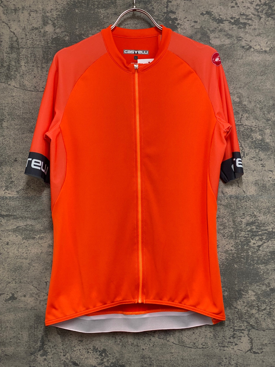 KG570 カステリ CASTELLI 半袖 サイクルジャージ オレンジ L