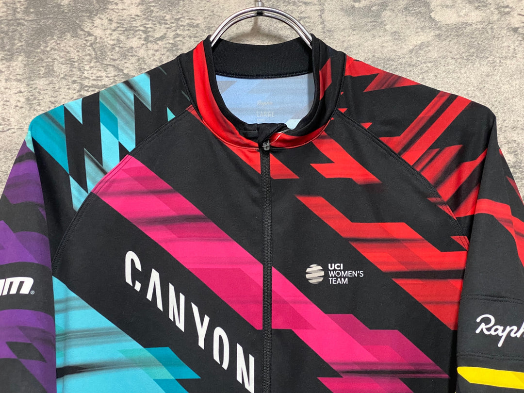 JV262 ラファ Rapha CORE JERSEY 半袖 サイクルジャージ 総柄 L CANYON SRAM