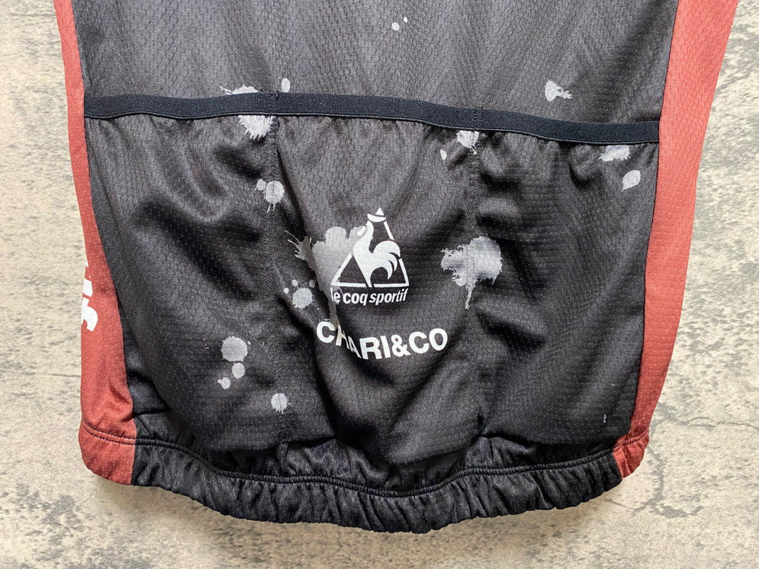 JM031 ルコックスポルティフ le coq sportif 半袖 サイクルジャージ 黒 M