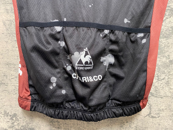 JM031 ルコックスポルティフ le coq sportif 半袖 サイクルジャージ 黒 M