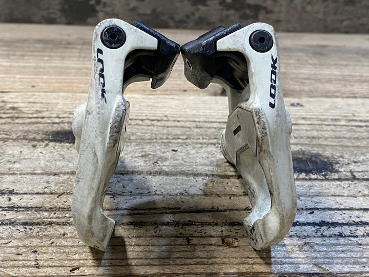 JU013 ルック LOOK ケオ KEO2 MAX CARBON ビンディングペダル 白 クロモリシャフト