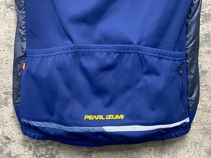 KI472 パールイズミ PEARL iZUMi ダウン サイクルベスト ジレ 裏起毛 M 紺