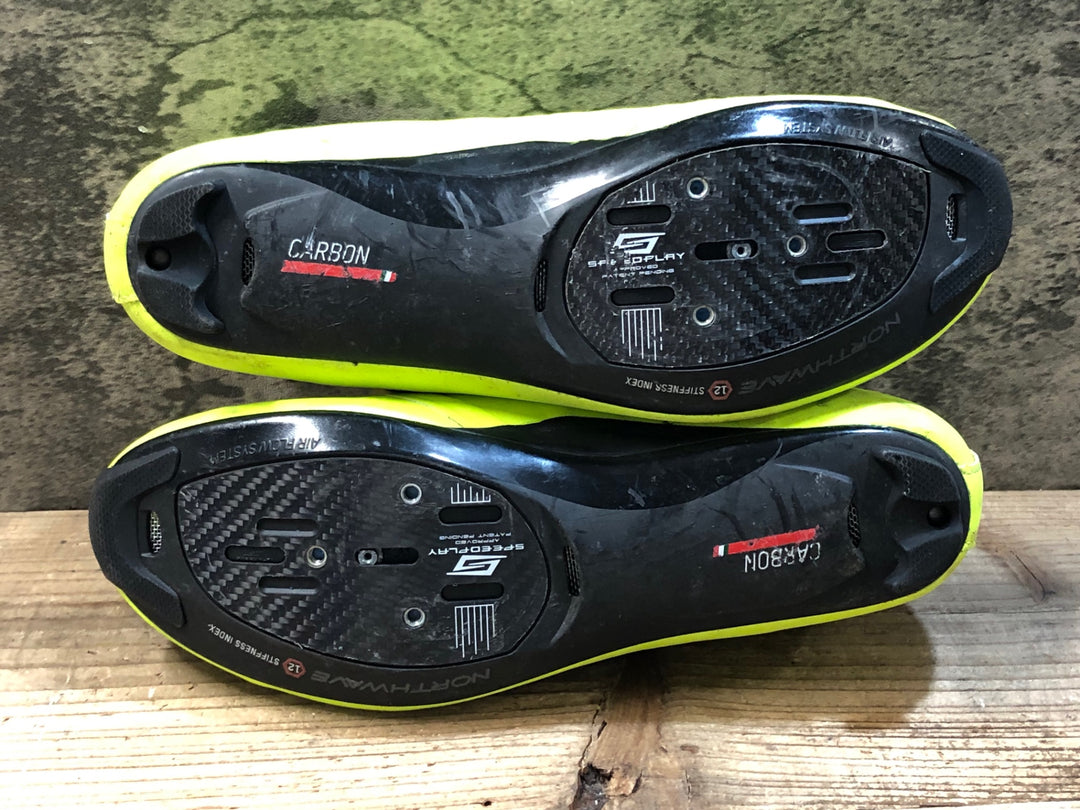 JY594 ノースウェーブ NORTHWAVE EXTREME GT ビンディングシューズ SPD-SL 黄色 EU43.5