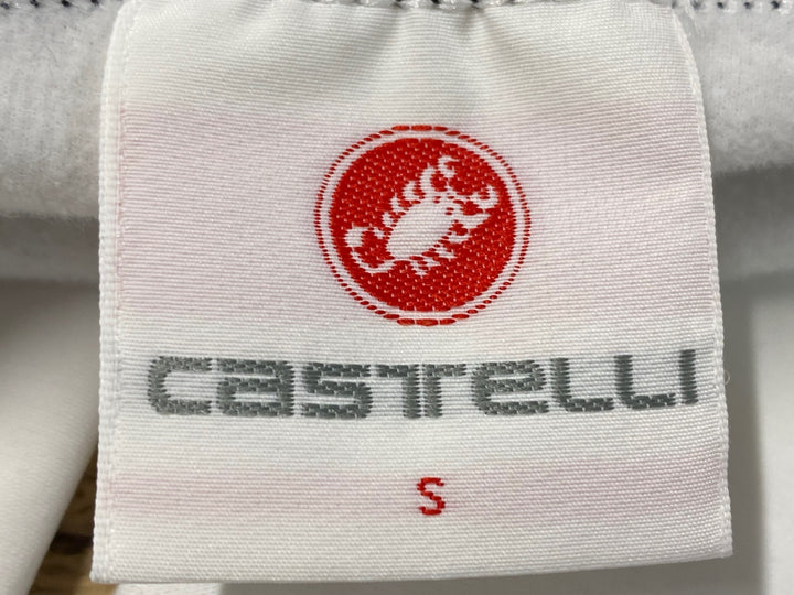 JT067 カステリ CASTELLI アームウォーマー 白 S 裏起毛