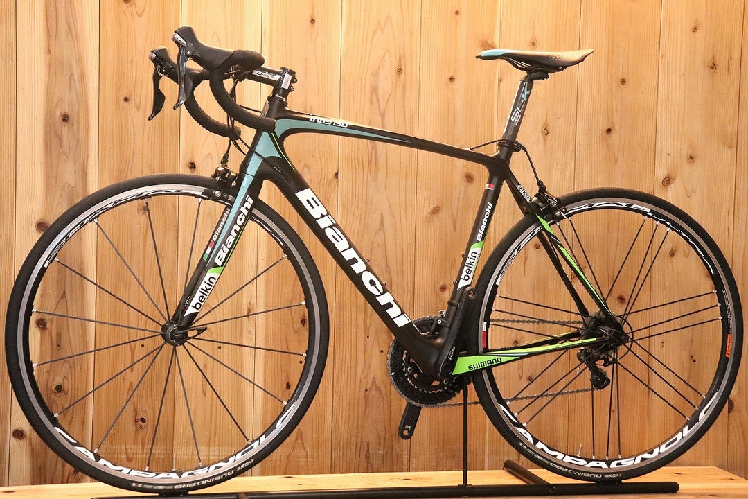 ビアンキ BIANCHI インテンソ INTENSO TEAM BELKIN 2015年モデル 55サイズ シマノ 105 5800 11S カーボン ロードバイク 【芦屋店】