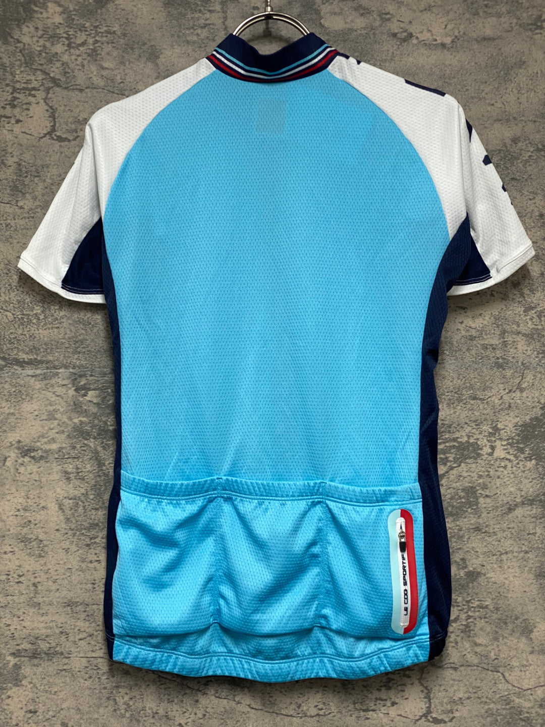 KE840 ルコックスポルティフ le coq sportif 半袖 サイクルジャージ 水色 紺 M