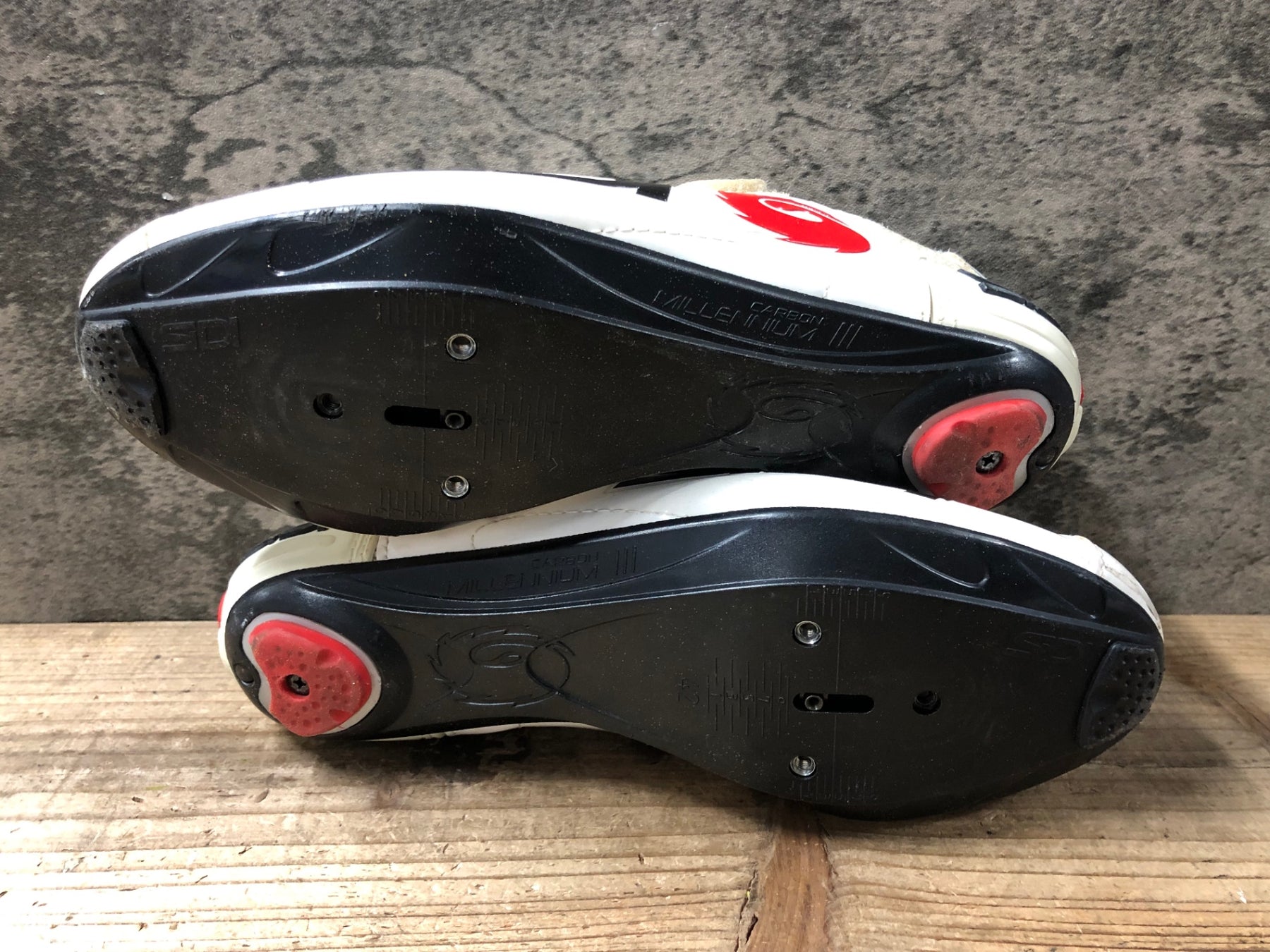 JT867 シディ SIDI GENIUS 7 ビンディングシューズ 白 EU42 ※日焼け