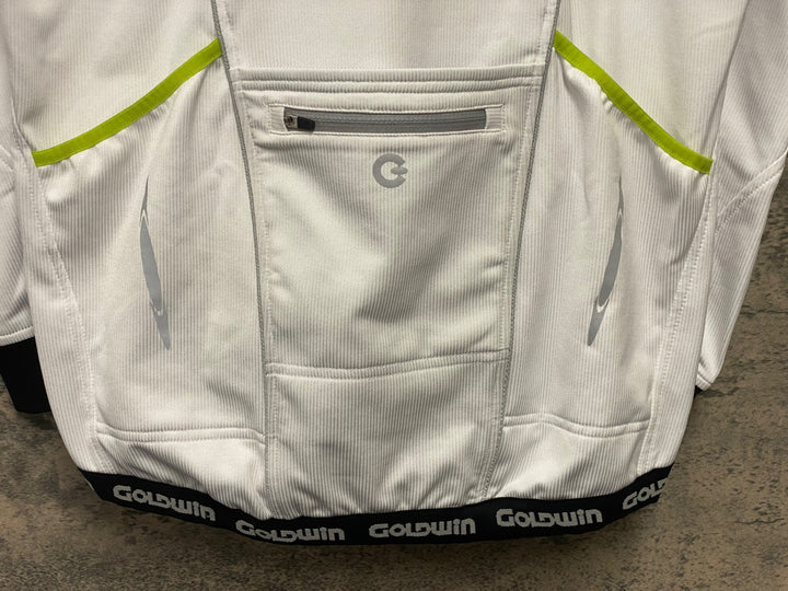 KD226 ゴールドウィン GOLDWIN 長袖 サイクルジャージ 白 L
