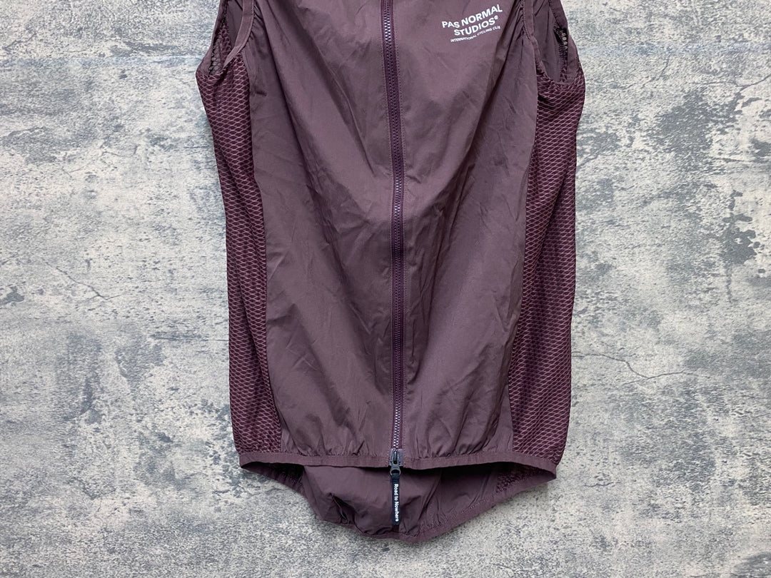 KA550 パスノーマルスタジオ PAS NORMAL STUDIOS MECHANISM STOW AWAY GILET ジレ サイクルベスト バーガンディ L