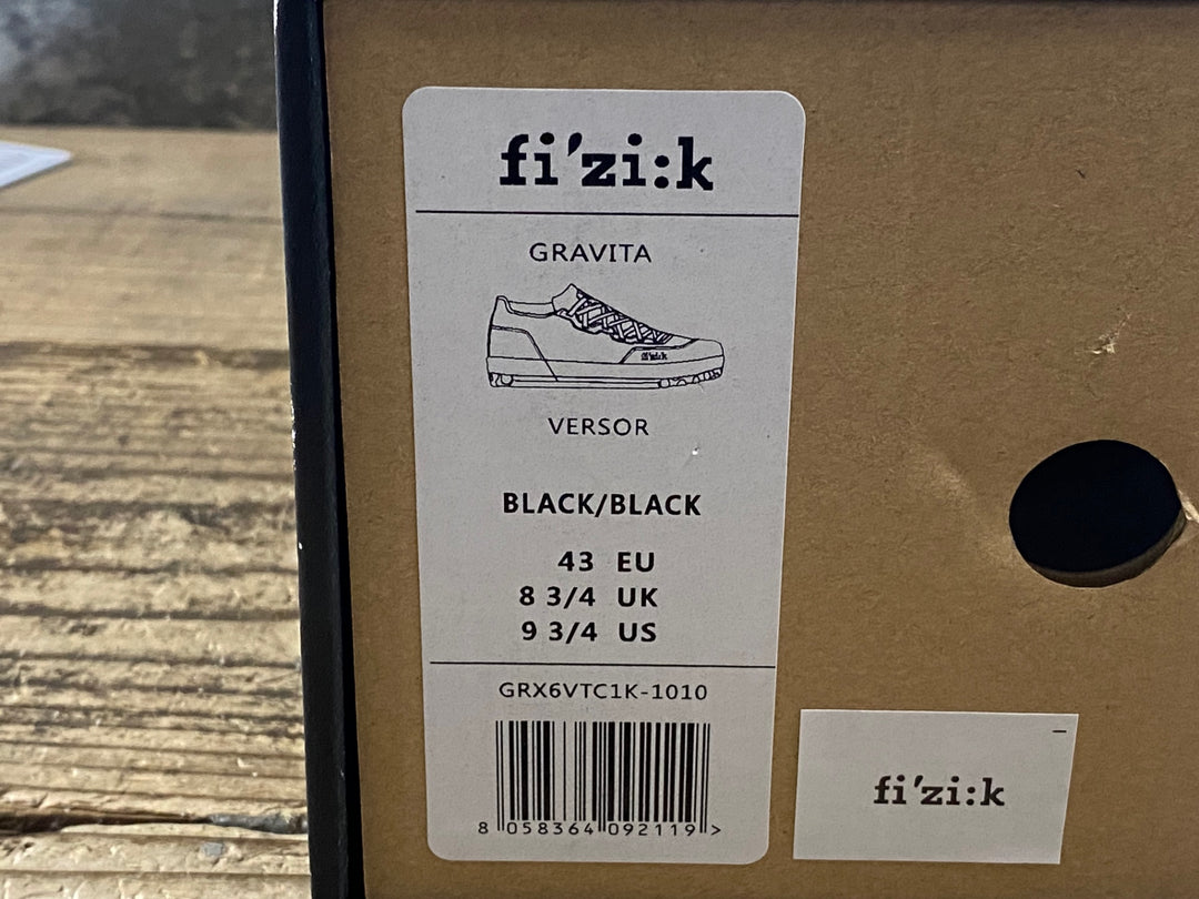 JP059 フィジーク FIZIK GRAVITA VERSOR ビンディングシューズ SPD EU43 黒
