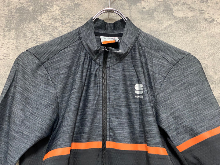 JP848 スポーツフル sportful 半袖 サイクルジャージ グレー 黒 M