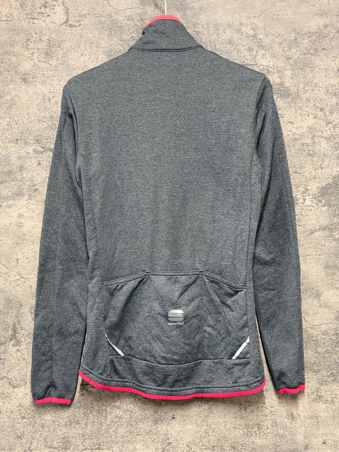 KF867 スポーツフル sportful 長袖 サイクルジャージ グレー S 裏起毛