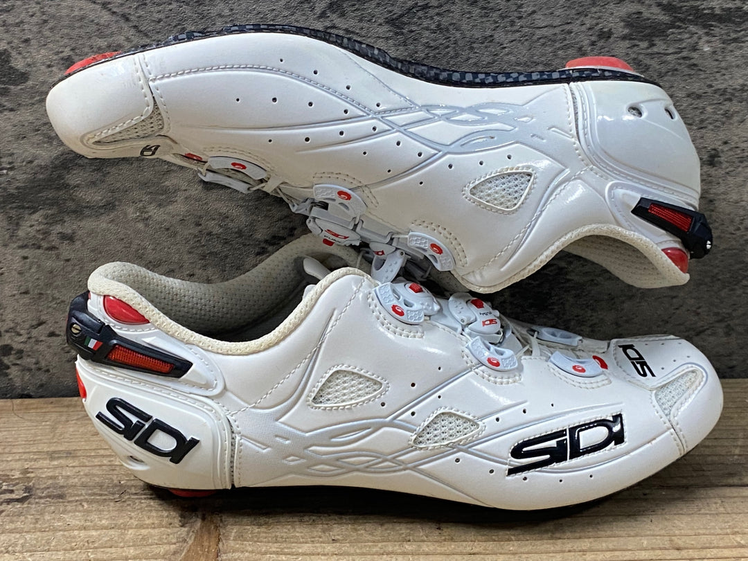 KP098 シディ SIDI SHOT ビンディングシューズ 3穴 白 EU42