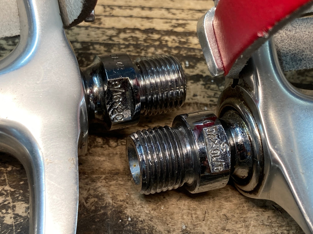 JE812 カンパニョーロ Campagnolo コルサレコード CORSA RECORD  Cレコード フラットペダル トゥークリップ
