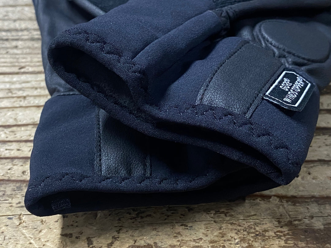 KD478 モンベル mont-bell 長指 グローブ 黒 S 裏起毛 GORE WINDSTOPPER
