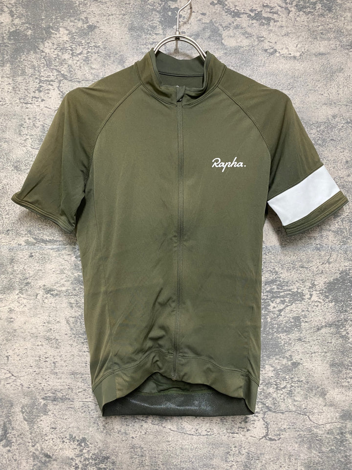 JP922 ラファ Rapha CORE JERSEY 半袖 サイクルジャージ カーキ XS