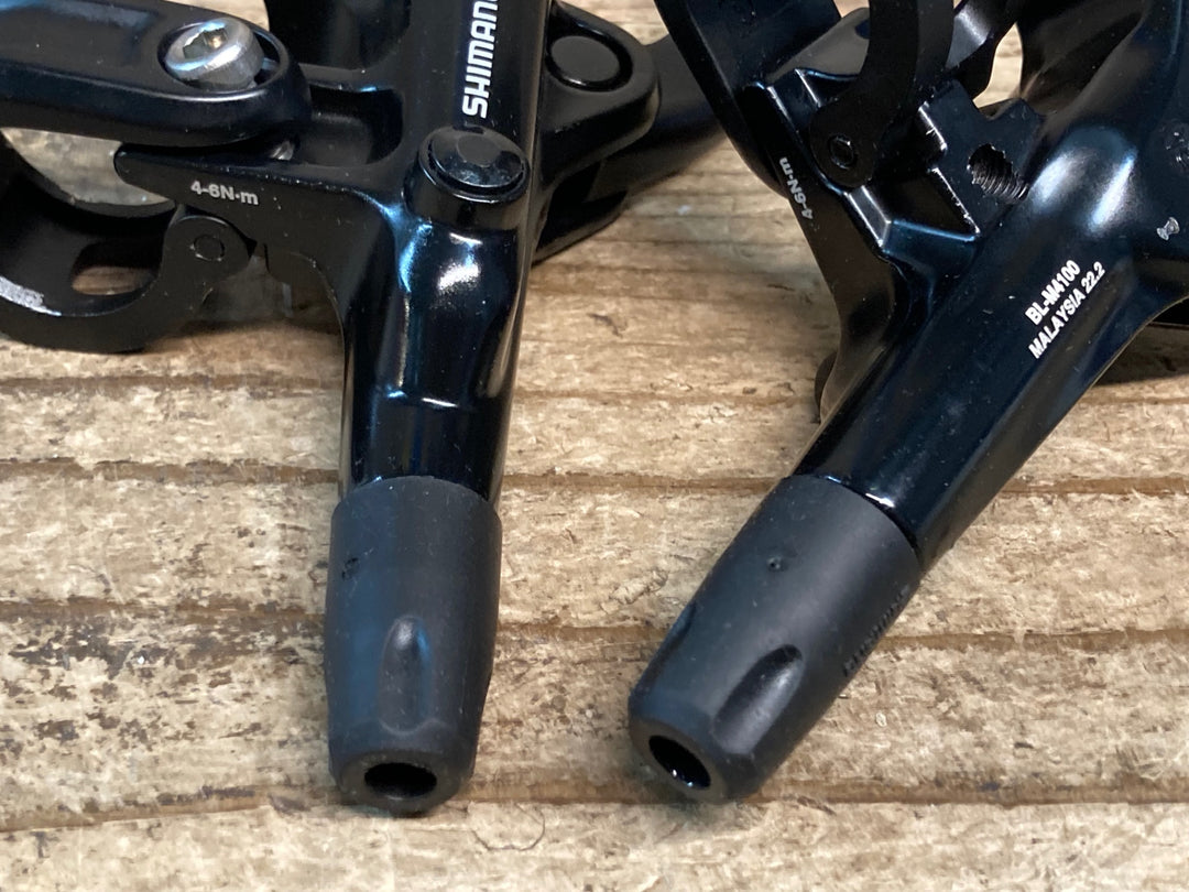 JH746 シマノ SHIMANO BL-M4100 ブレーキレバー BR-MT420 ブレーキキャリパーセット