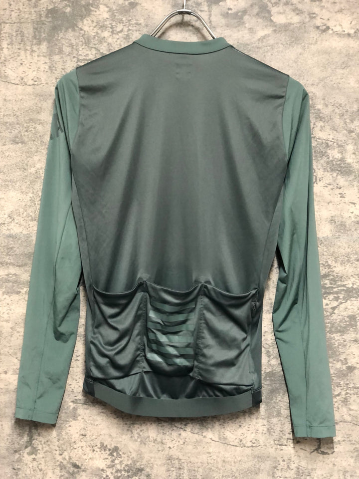 KA087 ラファ RAPHA MEN'S PRO TEAM LONG SLEEVE LIGHTWEIGHT JERSEY 長袖 サイクルジャージ S 緑