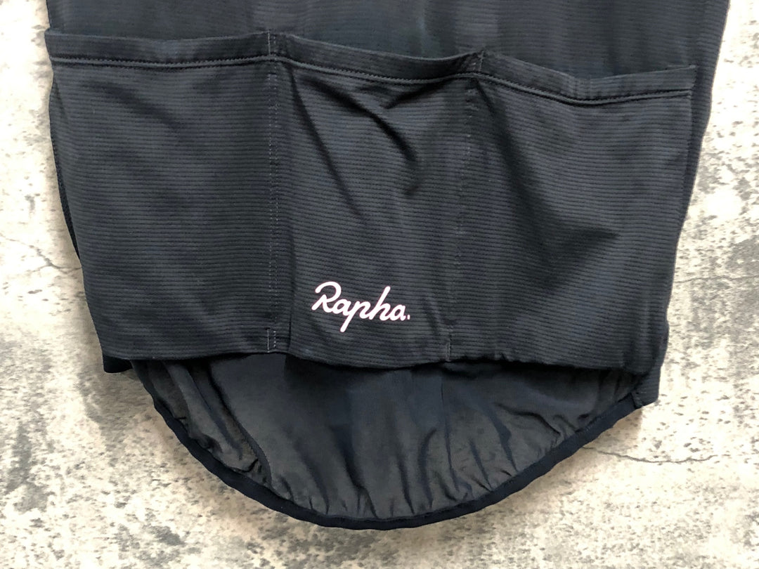 KD857 ラファ Rapha CLASSIC FLYWEIGHT JERSEY 半袖 サイクルジャージ 紺 M